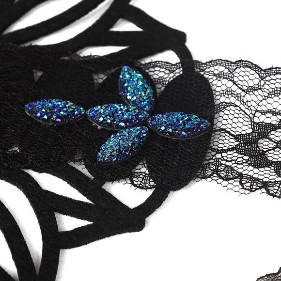 Gothic Lolita Headband Lace Flowers Vintage Victorian Cosplay Accessory main image 6